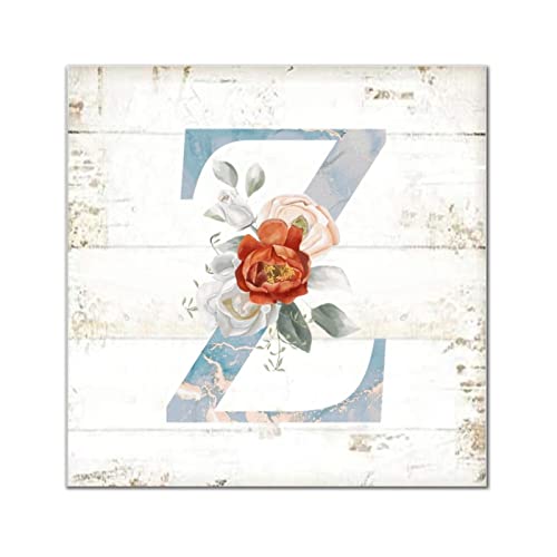 Cadeau de pendaison de crémaillère avec plaque monogramme en bois Z
