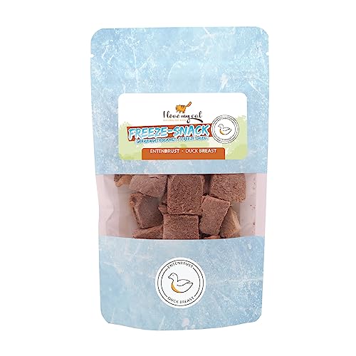 Produktbild von I Love My Cat Freeze-Snack für Katzen mit Entenbrust - 25 g