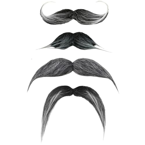 GWAWG Neuheit gefälschter Schnurrbart, realistischer lockiger...