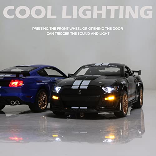 Jackiekim 1:24 Alloy Pull Back Car Diecast Model Truck For Forte Mustang,Collection, Mini Simulation Vehicles Toys For Kids,Boyfriend,Young Peoples Gift（Black） #TOP6