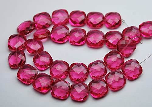 Rubellite Pink Quartz briolettes 12mm pour sublimer vos tenues de soirée chic