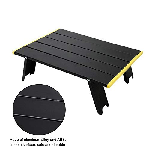 WERTAZ Folding Camping Table Portable Aluminium Beach Table Folding Mini Folding Picnic Table Light Compact for Camping Picnic Outdoor Travel Beach - Image 7