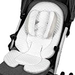 KAKIBLIN Infant Car Seat Insert, Baby Car Seat Head Neck Body Support, Breathable Newborn Car Seat Insert, 2-in-1 Reversible Stroller Pad or Girls Boys,Strollers,CarSeat,High Chair,Swing