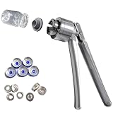 YUDNLIB Manual Bottle Crimper Pliers 13mm/15mm/20mm, Stainless Steel Flip-Off Vial Sealing Machine, Handheld Perfume Spray Bottle Capper, Manual Crimping Tool for Oral Liquid and Vial Bottles
