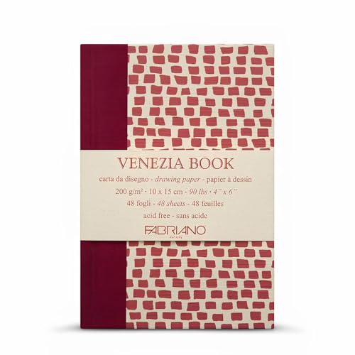 FABRIANO Venezia Notebook, Paper, White, 10 x 15 cm, Set of 48 Pieces