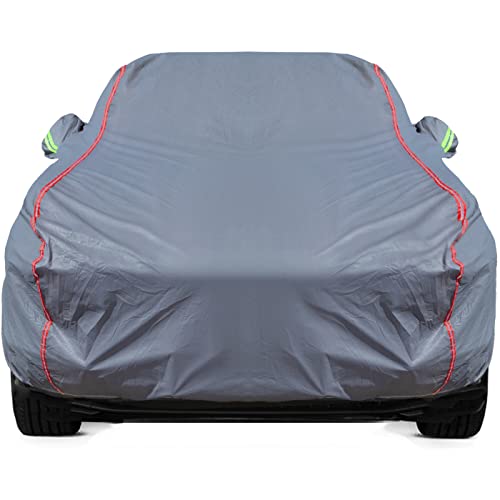 Funda para coche tamaño sedán de 205 a 216 pulgadas, impermeable, transpirable y con cremallera
