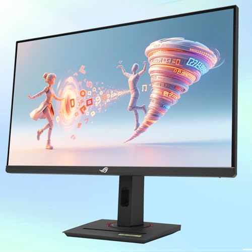 Image of ASUS ROG Strix 27 inch 4K HDR Gaming Monitor - UHD (3840 x 2160), 160Hz, 1ms, Fast IPS, 130% sRGB, ELMB, G-Sync Compatible, AI Gaming, DisplayPort & HDMI & USB-C, Height /Tilt /Pivot /Swivel, VESA, Black