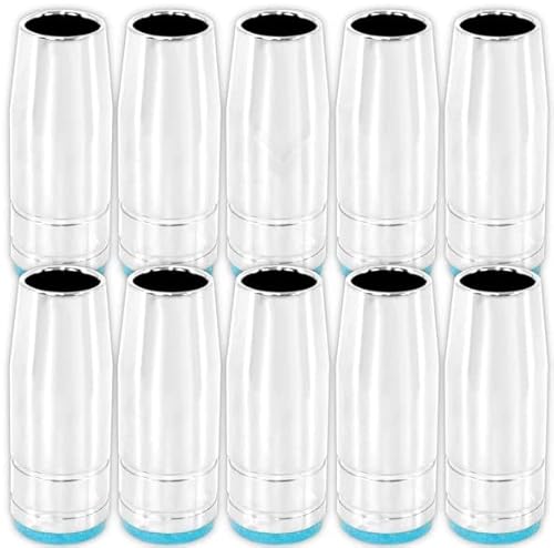 10 buses de gaz MB-25 Standard / Pointe à fil avec orifice en pouce de cuivre pour pistolets à souder MIG / Vogelmann Cover