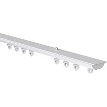 White Hiden Ceiling Fix Aluminium Curtain Hanging Track