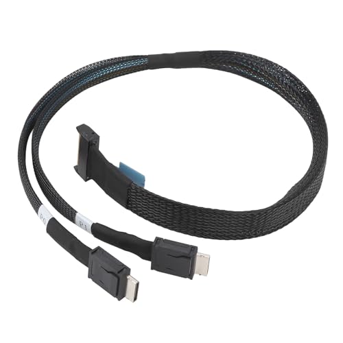 Cable SFF 8611 Demeras Oculink 8i a 4i plateado de 50 cm para transferencia de datos en servidores