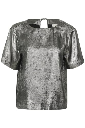 KAFFE Ärmellose Bluse KAlorina 34, Silver