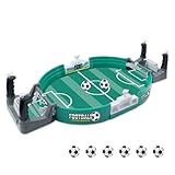 Swetup Interaktives Tischfußballspiel, Mini Tischfußballspiel für Kinder Erwachsene , Mini Tischkicker, Tischspiele Tischfußball inkl. 6 Bälle, Fußballspiele für Eltern-Kind Interaktivspiele Geschenk
