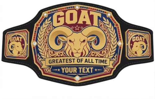 RegalCrafters GOAT Greatest of All Time Personalized Championship Belt