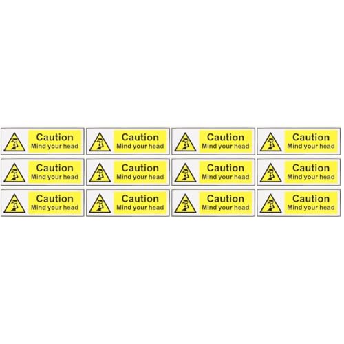 Autocollants avertir de plafond bas pour sécuriser cave et garage x12