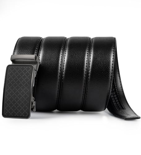 50% Off Men's Ratchet Leather Belts 2-Pack with Code WG4THTDO