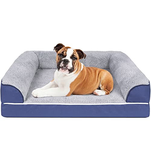 Medium Dog Bed - Orthopedic Memory Foam Dog Sofa Bed, Comfy Pet Bed With Removable Cover, Warm Dog Bed For Large Dog #TOP22