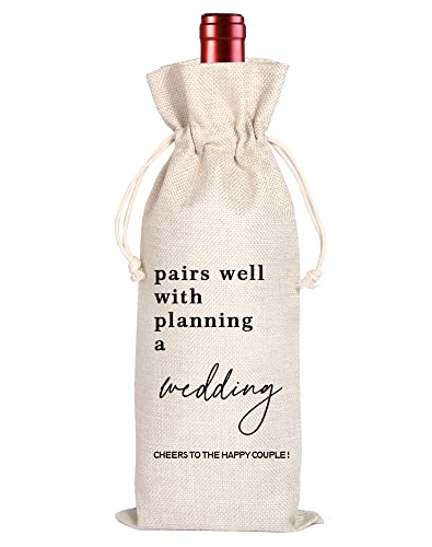 Bolsa de vino para boda, la solución elegante para regalar a novios