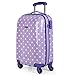 SKPAT - Maleta Cabina Avión Pequeña Juvenil Maleta Viaje Rígida, Resistente y Ligera 4 Ruedas Dobles 55x35x20cm Trolley Equipaje de Mano Cabin Ok Candado con Combinación 66450, Color Malva