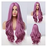 Guangcheng Long Dark Red Synthetic Wig Brown to Win Red Ombre Natural Hair Wig compatible with Women Cosplay Wig Cosplaysalon Heat Resistant (Color : LC011-1)