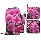 Scénarios applicables : après avoir reçu cet ensemble de pâtisserie de cuisine 4 pièces BROLEO Beautiful Pink Flowers, il peut être utilisé pour enlever le couvercle de cuisine, les fours à micro-ondes, les bols et les assiettes de four, ainsi que pour les grillades en plein air.