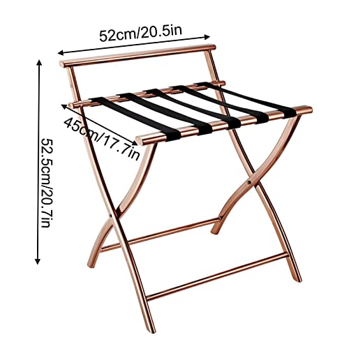 Support de valise pliable pour chambre d'hôtel en acier inoxydable