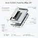 USB-C-Hub für iMac 24 Zoll 2021/2023/2024, 8-in-1-iMac-USB-Hub mit M.2-SSD-Erweiterung (SSD nicht im Lieferumfang enthalten), USB A/C 3.2 10 Gbit/s, SD/TF, HDMI iMacM1 M3 M4 Dock-Zubehör