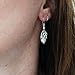 Sterling Silver Anatomical Lifelike Human Heart Dangle Earrings