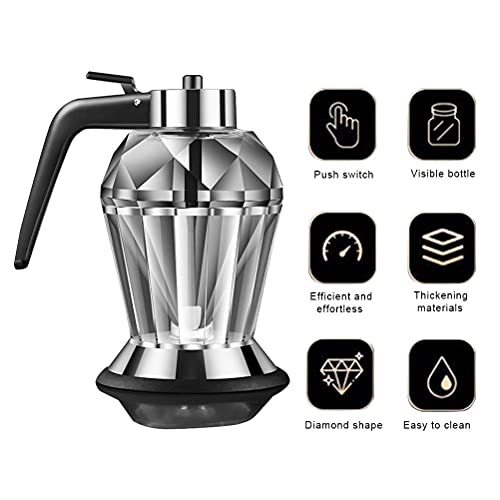 Honey Dispenser, No Drip Syrup Sugar Sauces Maple Jar Pourer with Stand for Oil Diluted Liquids Food Storage Dispensers - Image 6