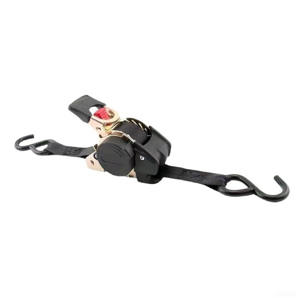 Automatikspanner, 4er Set, Fahrzeugtransportgurt, Selbstaufrollmechanismus, einstellbare Länge für schwere Lasten, Auto Motorrad LKW Umzug (B)