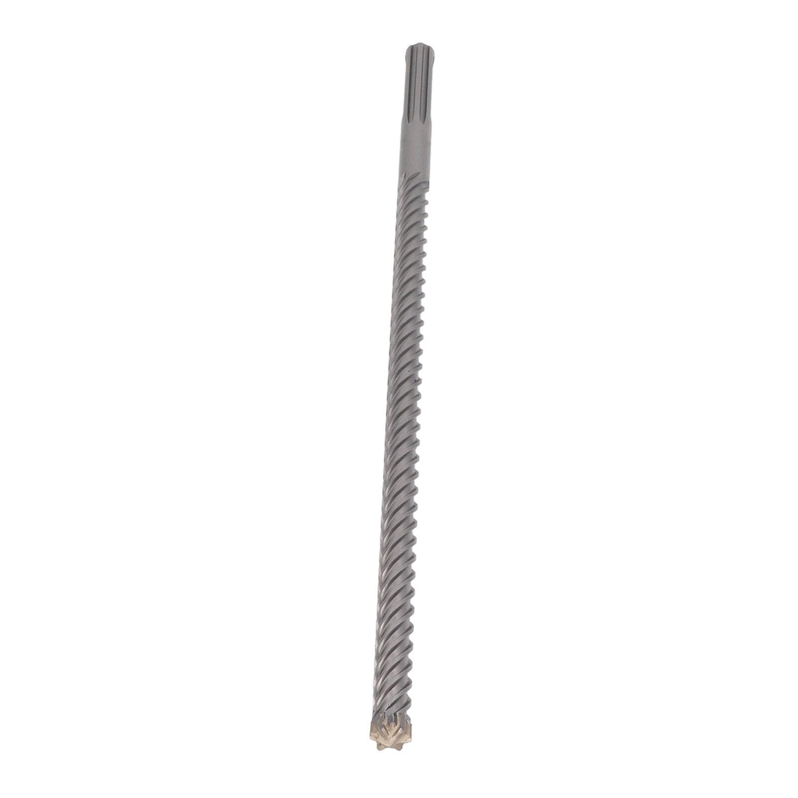 Broca para martillo perforador, broca con punta de carburo de impacto de 6 flautas para ladrillo, piedra y hormigón, duradera, resistente, 20mm, 500mm