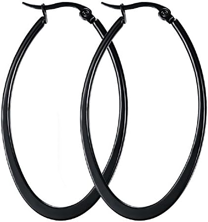 CinlanTitanium Steel Hoop Earrings for Womens Sensitive Ears