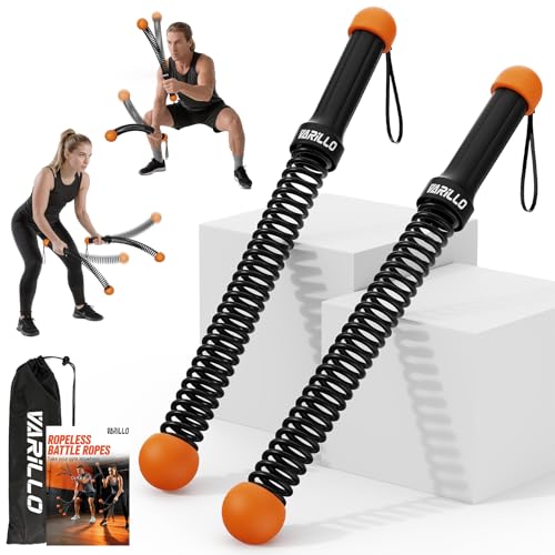 Ropeless Battle Ropes for Home Gym, Portable Cordless Weighted Battle Ropes with Storage Bag, High Calorie Burn for Men & Women, Fitness Equipment for HIIT & Low-Impact Aerobic Training