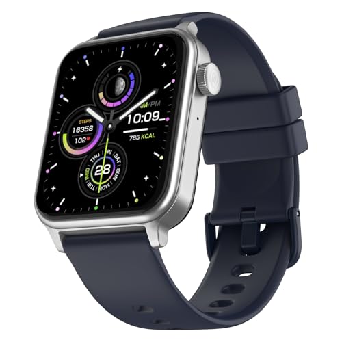 Image of Noise Pulse Hyper Smart Watch with 21 Days Battery, 1.85 inch Display, AI Watch Faces, 100+ Sports Modes, Health Suite, SpO2 & Heart Rate Monitor, 1ATM Water Resistant(Space Blue)