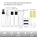 YICTEK Empty Plastic Travel Bottles Containers for Toiletries, TSA Approved Travel Size Toiletries Bottles Kit for Liquids Shampoo Conditioner Lotion, Carry-On Set for Women/Men