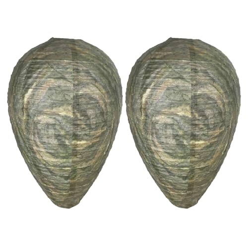 Ashuxxn Lot de 2 pièges à guêpes, anti-guêpes, anti-frelons, lanternes de ruche artificielles, pour répulsif contre les guêpes, en extérieur, dissuasion efficace contre les abeilles (couleur