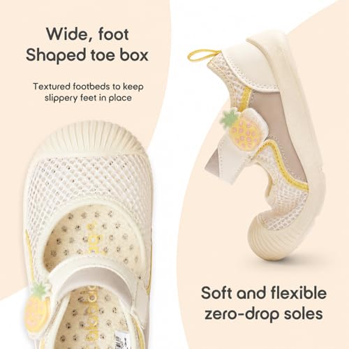 Image of Balabala Baby Toddler Walking Shoes Boys Girls Slip On Sandals Kids Water Shoes Barefoot Shoes Breathable Mesh Lightweight