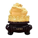 GAIIIA Feng Shui Lucky Charms Or Ornements Grenouille Cadeaux Ornements, Figurines Décoration, Attirer La Richesse Et La Bonne Chance, 06