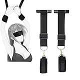BDSM Handschellen Sex Set, Verwendung an Türen, WUUDOA Handcuffs für Bondage, Fesseln für Frau Männer, BDSMS Spielzeug Extrem Sklavin, Sexspielzeug für Paare Extrem Sex, Carmen Swing