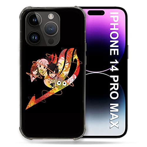 Coque iPhone 14 Plus Manga Fairy Tail Rigide Noire - Finition Haute Qualité Durable