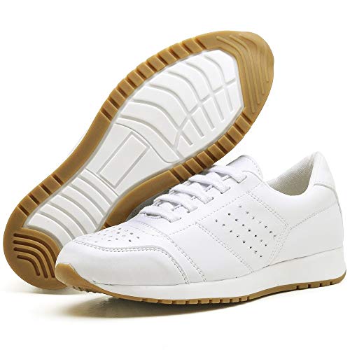 Tênis Sapato Casual Com Cadarço Feminino JUILLI 1102DB Tamanho:36;cor:Branco;gênero:Feminino