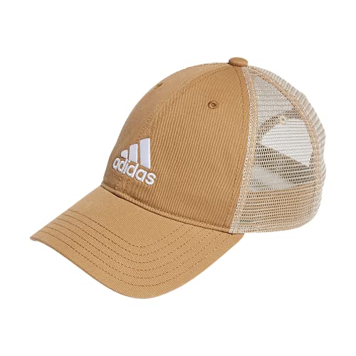 adidas Boné masculino de malha com costas relaxadas e ajuste ajustável