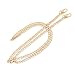 HAIOPS Purse Chain DIY Handbag Strap Shoulder Bag 47.52 inches Long Metal Accessory Replacement Chain Strap