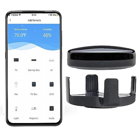 FRANKEVER IR Remote Control Universal-Hub with Temperature Humidity Sensor,Upgraded Smart Home Automation WiFi Infrared Blaster for TV Air Conditioner STB Audio,Compatible with Alexa,Google Home Cover