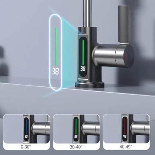 Robinet de cuisine réglable à bec vertical et horizontal robuste - 6