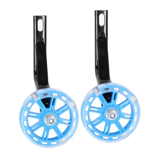 JOINPAYA 2 Ruedas De Entrenamiento Para Bicicleta Silenciosas Para Con Ruedas De Entrenamiento Accesorios De Entrenamiento Soporte Para Bicicleta Color Azul
