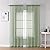 OVZME Bedroom Curtains 2 Panel Sets 84" Inch Length - Transparent Light Weight Soft Window Treatment Panels for Study Room/Living Room/Guest Room, Sage Green, Per Panel W42 X L84 inches