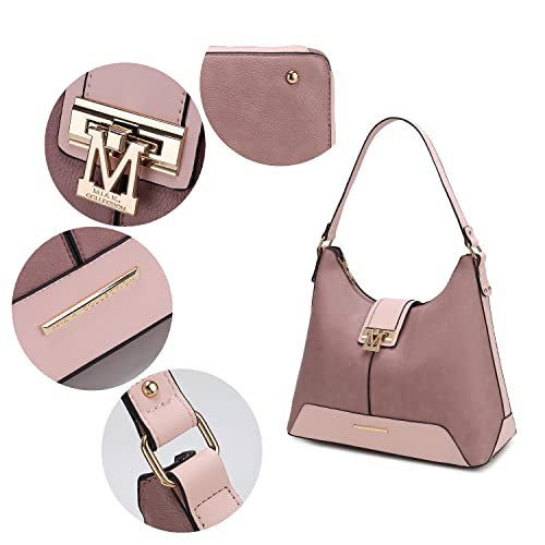 Image of MKF Collection Hobo Bag for Women & Wristlet Wallet Set, Vegan Leather Handbag Purse Set, Shoulder bags by Mia K