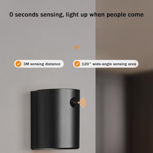 Lámpara de pared LED con sensor de movimiento 120° recargable para escalera y dormitorio de diseño 4