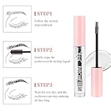 Long Lasting Waterproof Eyebrow Fix Gel - Clear Brow Gel & Mascara Set - Image 5
