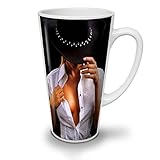 Wellcoda Mädchen Sexy Nackt Erotisch Latte BecherMode Kaffeetasse - Komfortabler Griff, Zweiseitiger Druck, robuste Keramik